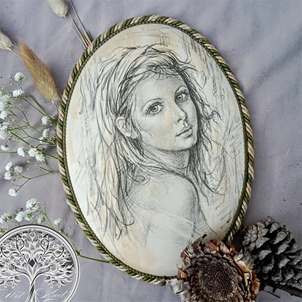 Silk Drawing Picture Frame