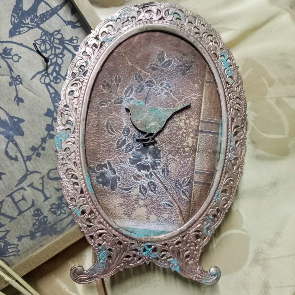Metal Frame with Bird