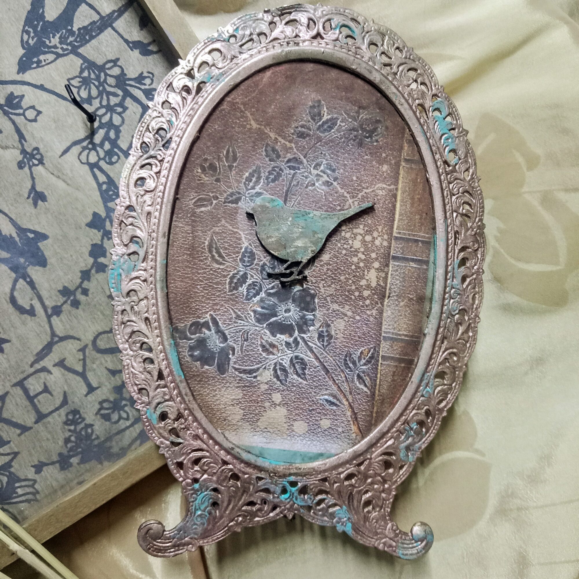 Metal Frame with Bird