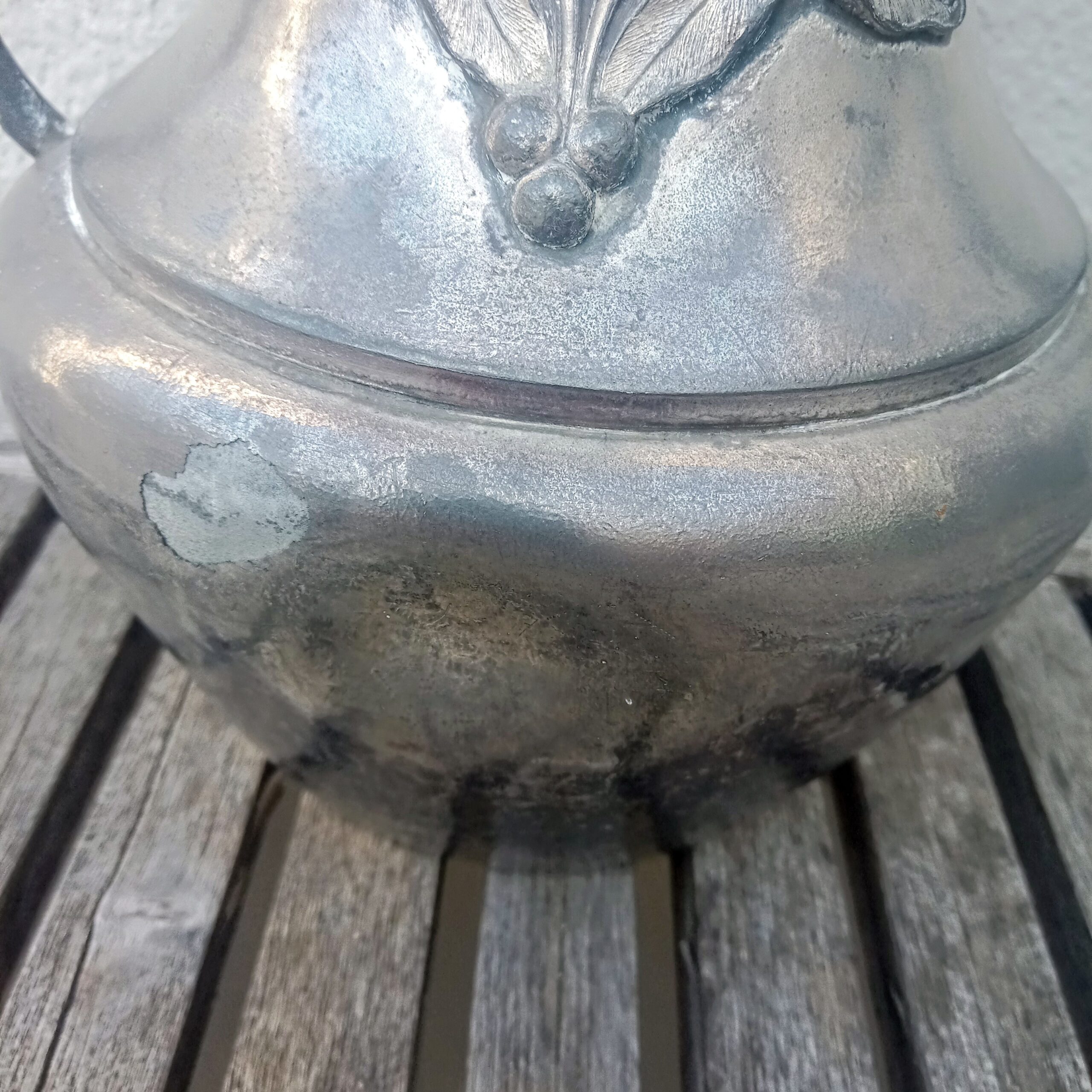 Art Nouveau Style Metal Vase - Image 5