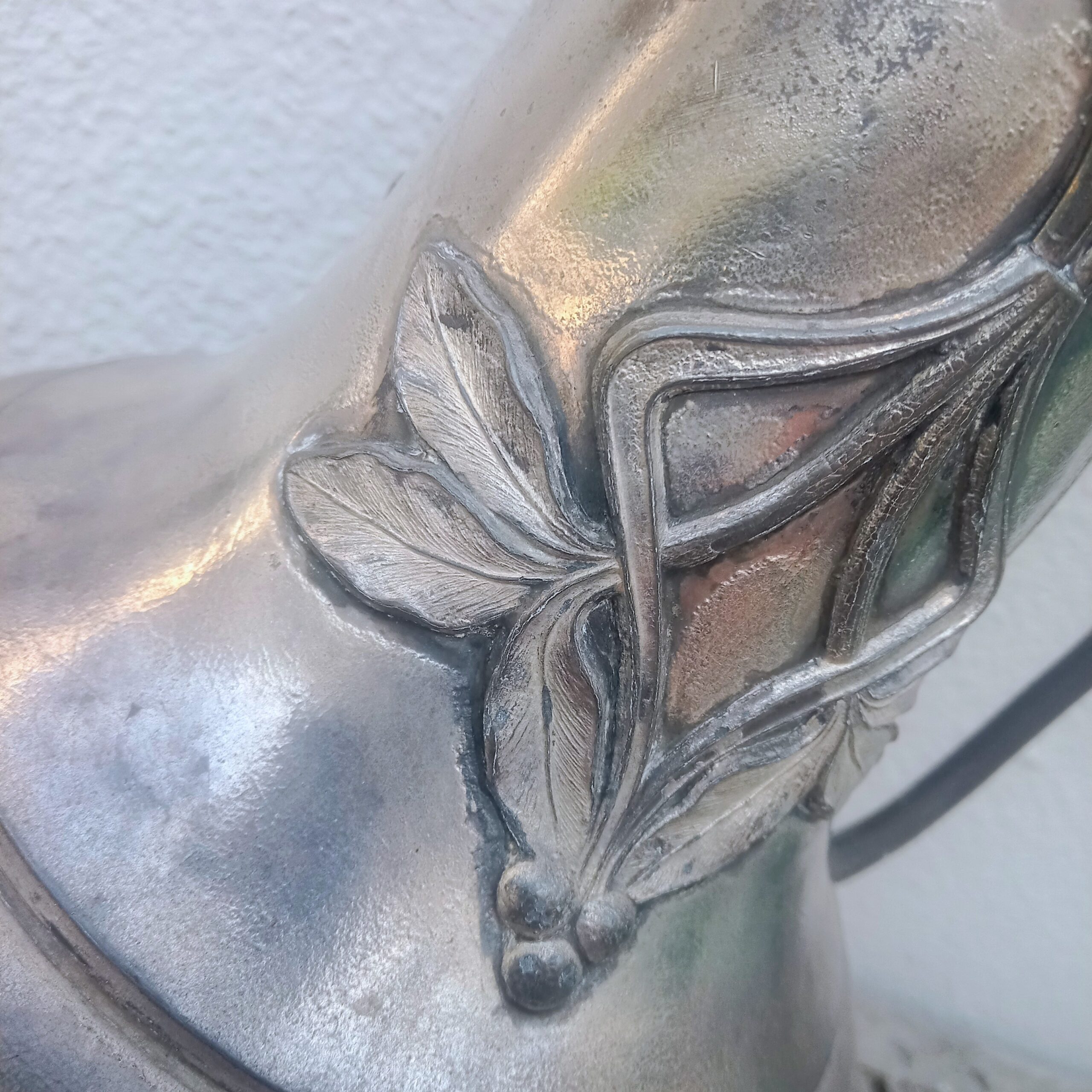 Art Nouveau Style Metal Vase - Image 4