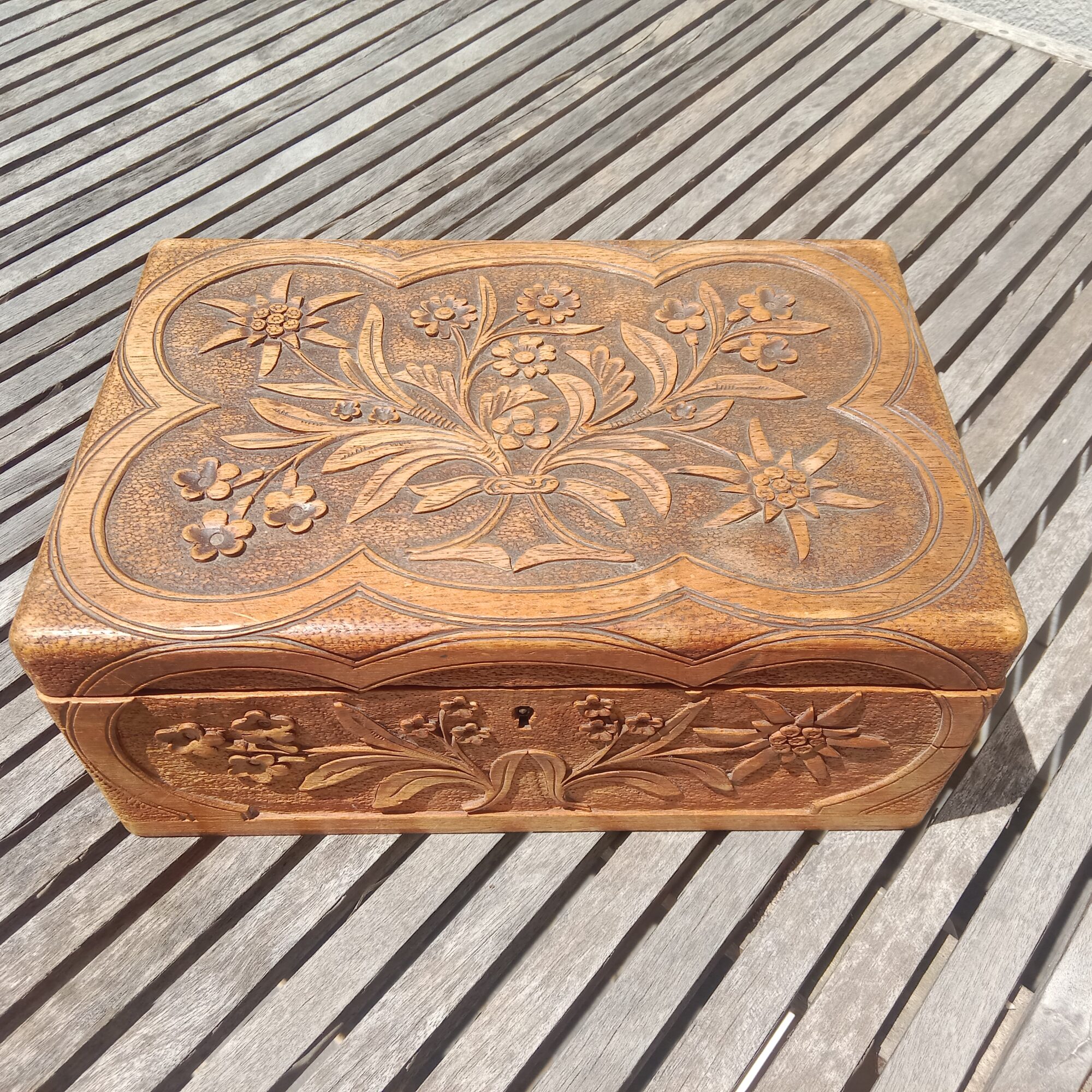 Carved Wooden Box