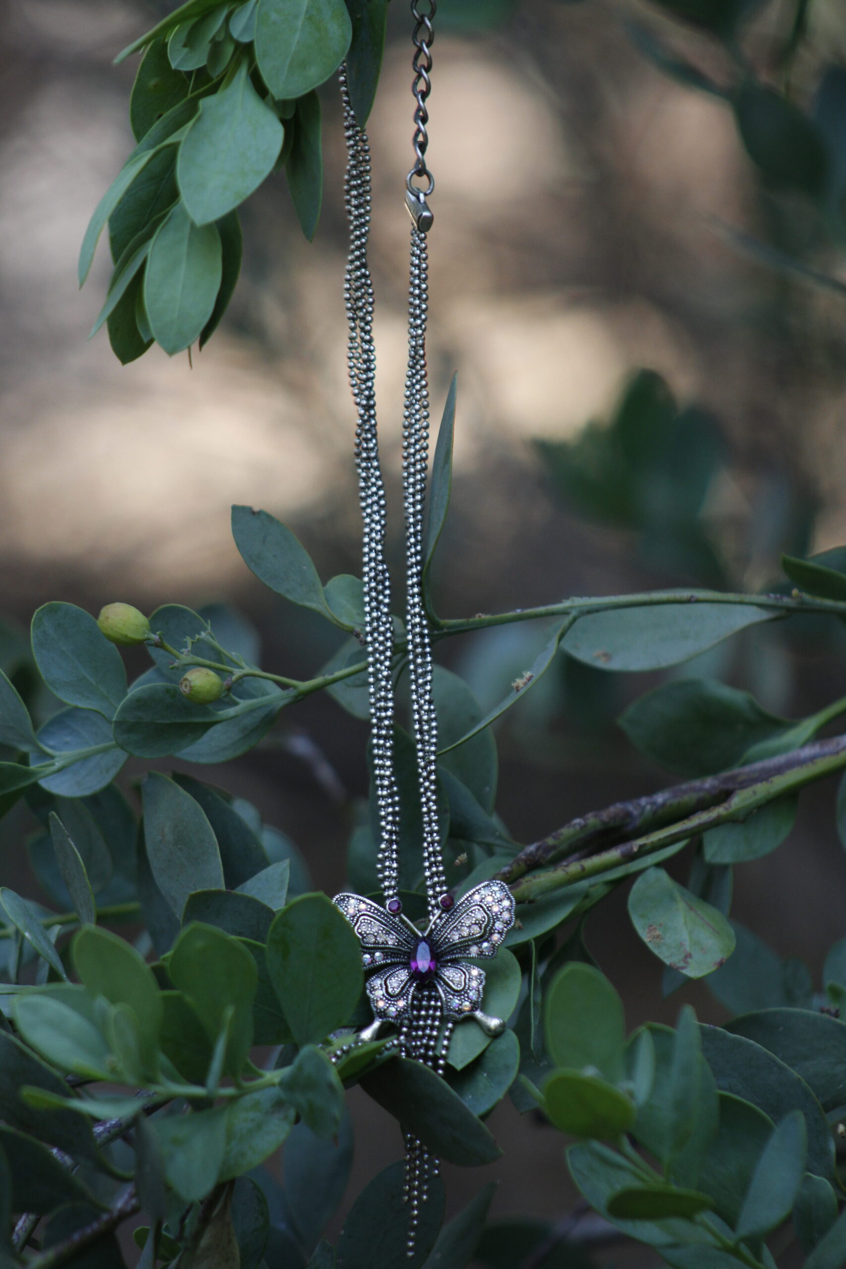 Butterfly Pendant Costume Jewellery