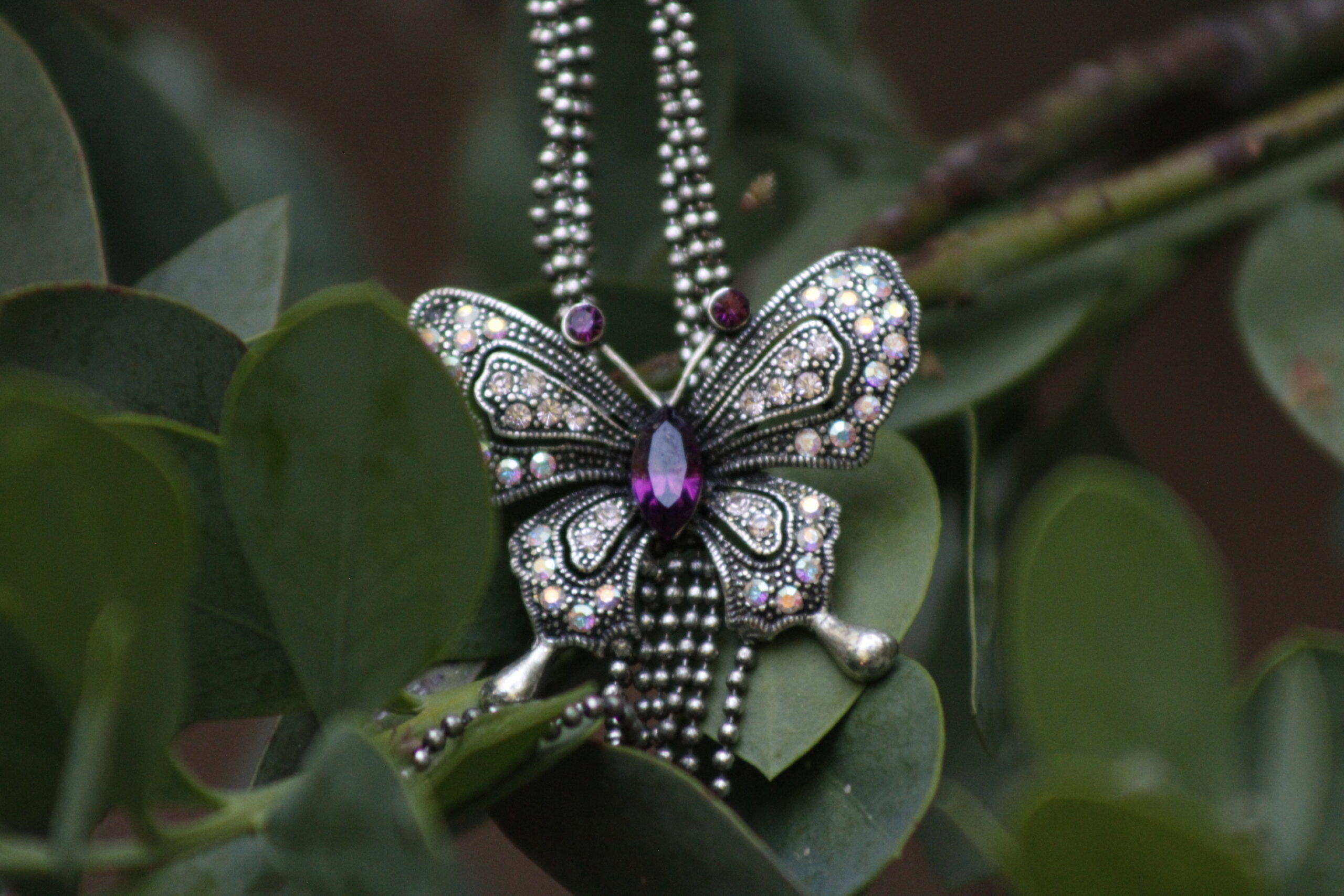 Butterfly Pendant Costume Jewellery