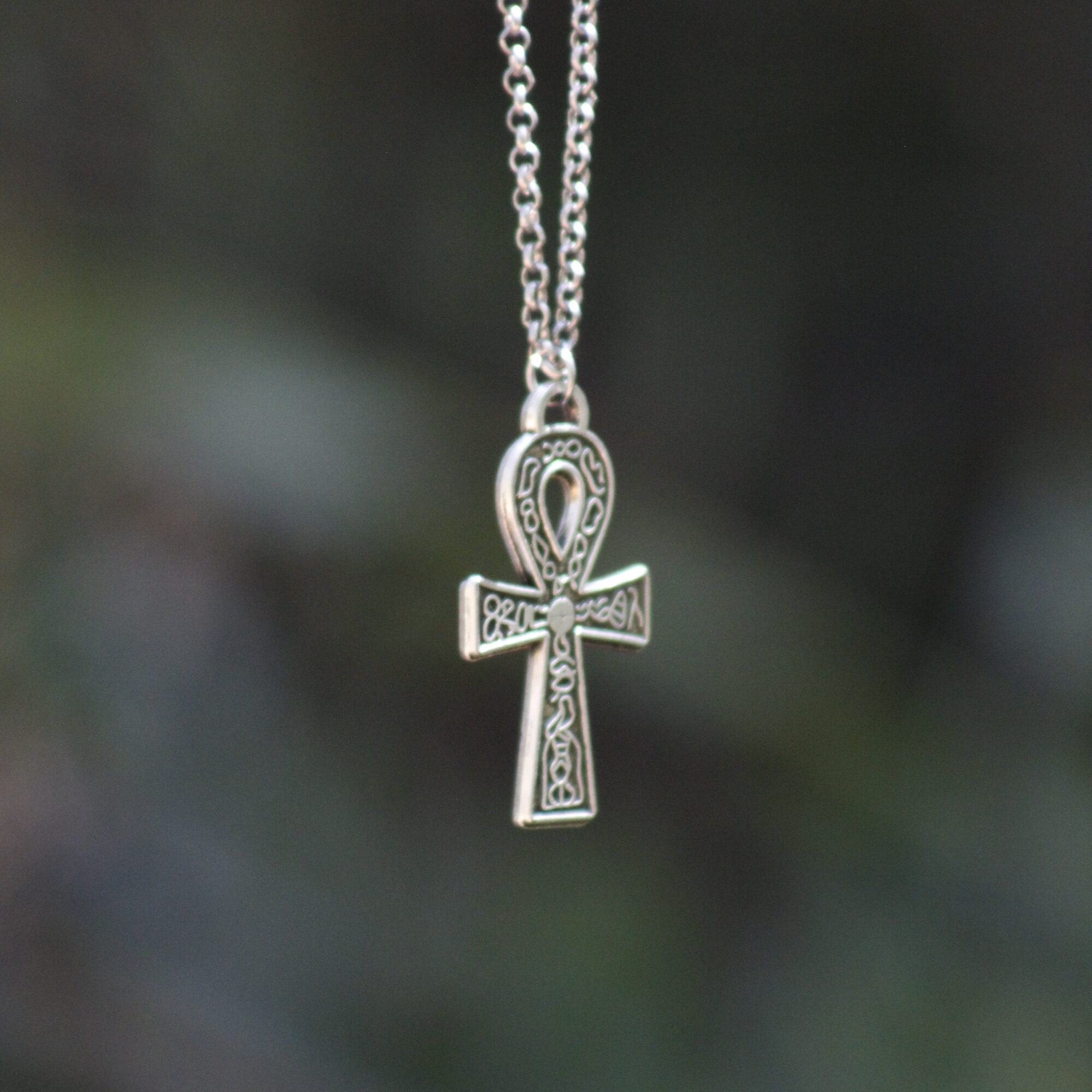 Anhk Pendant White Metal
