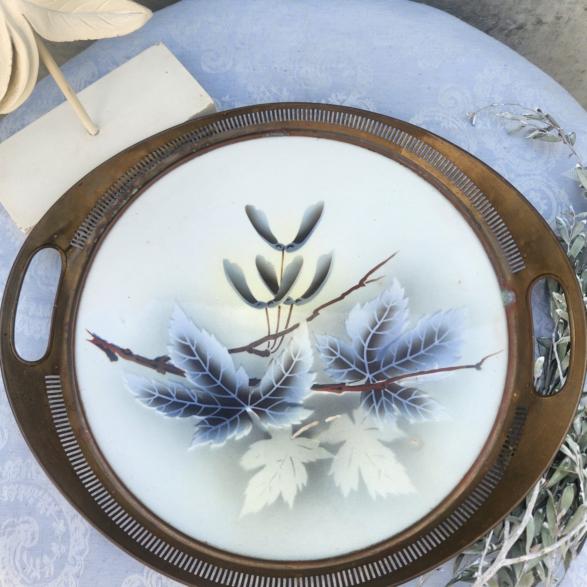 Copper Rimmed Serving Tray