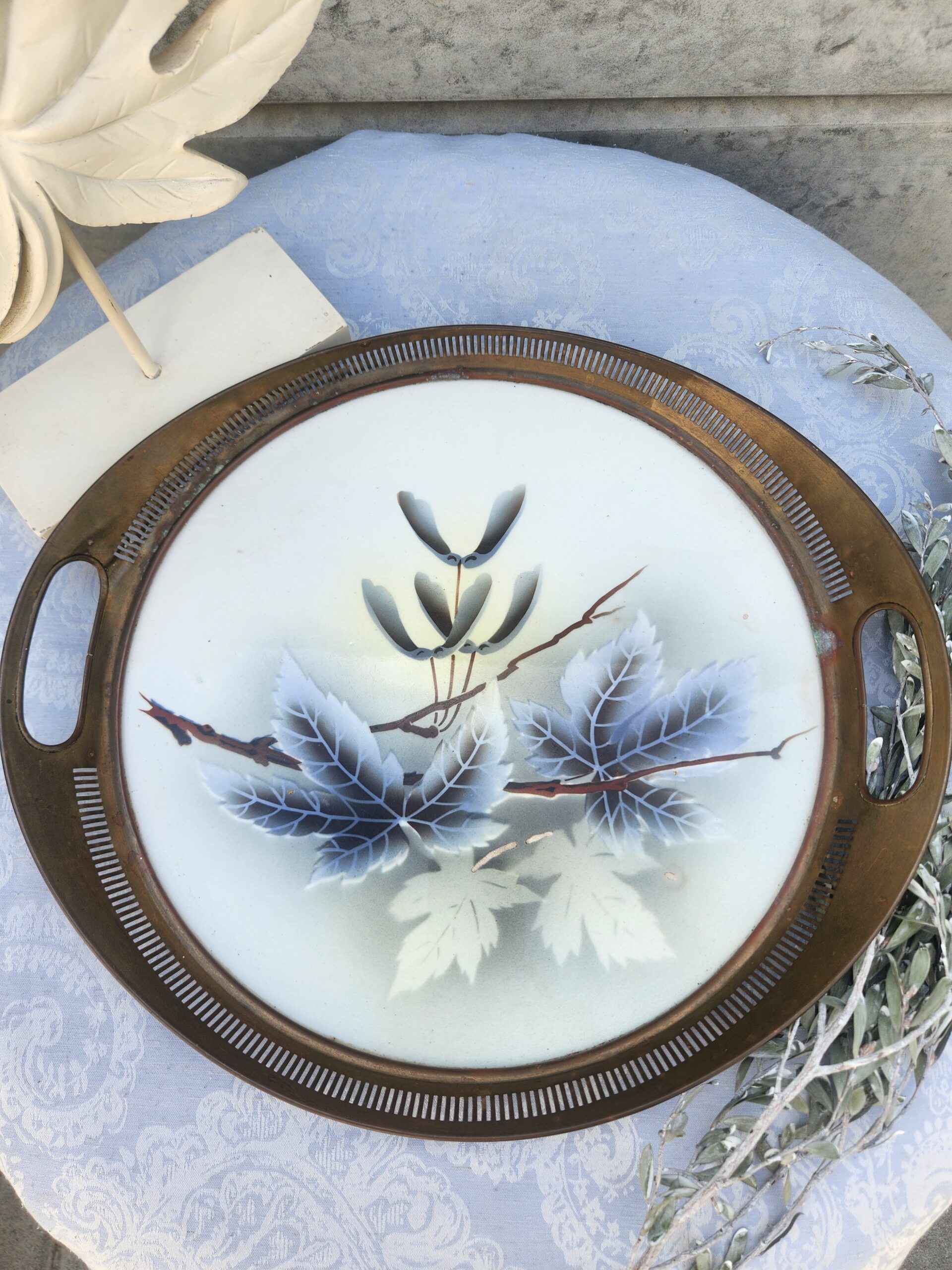 Copper Rimmed Serving Tray