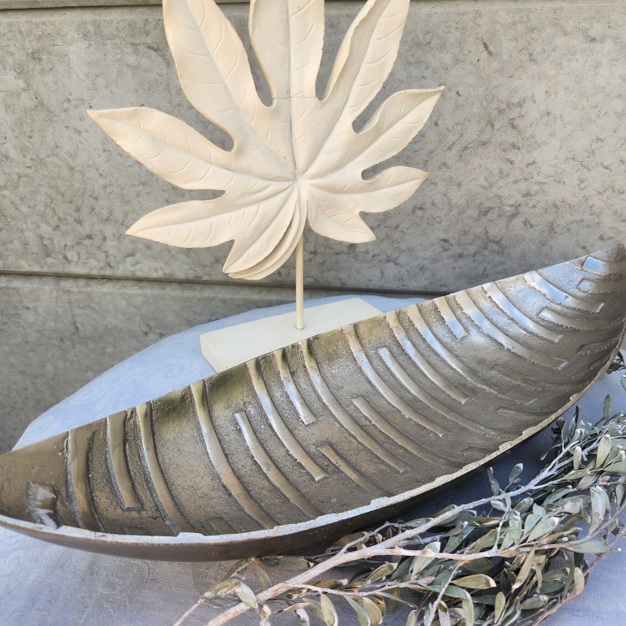 Pewter fruit bowl