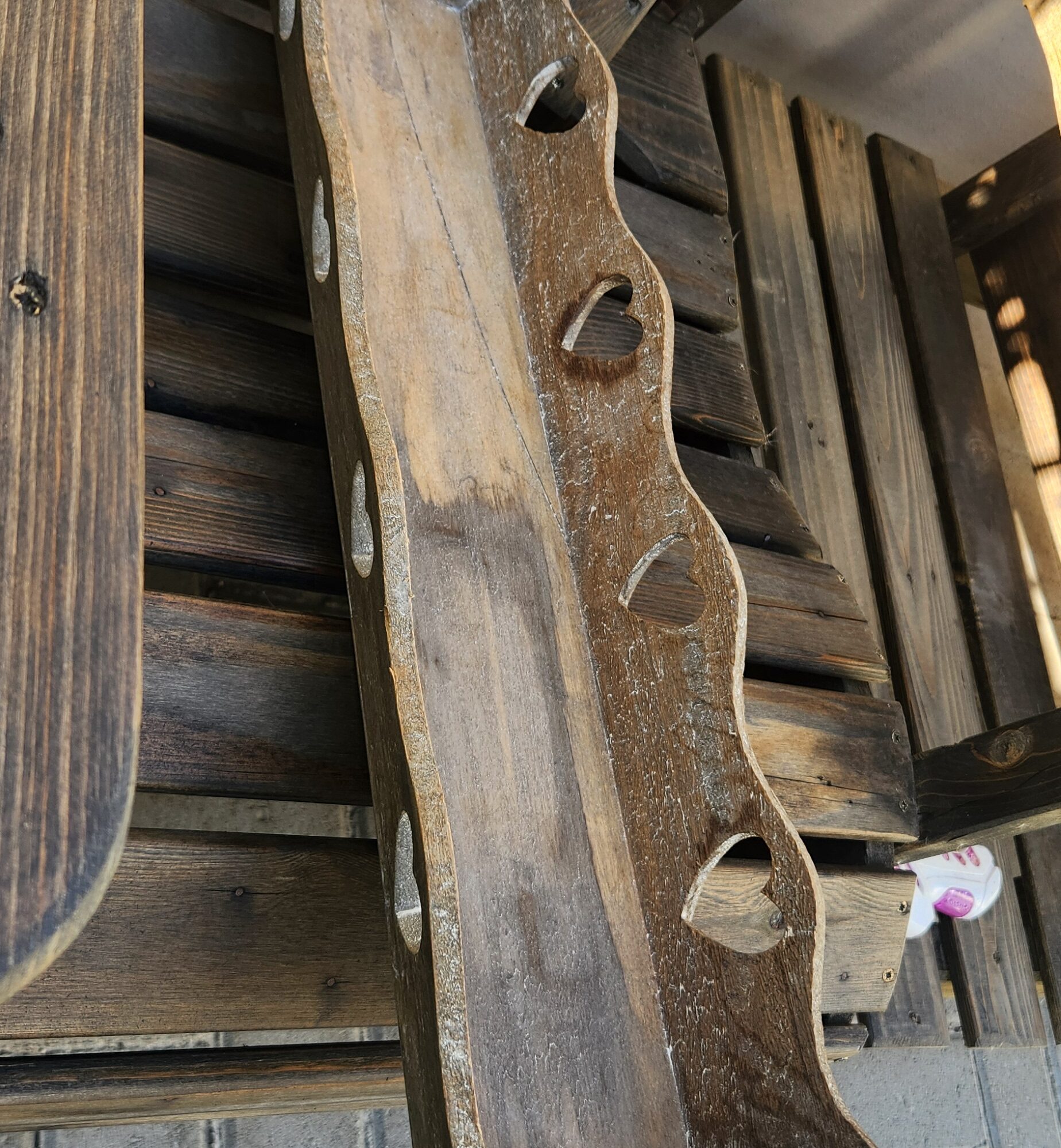 Wooden heart cut out tray